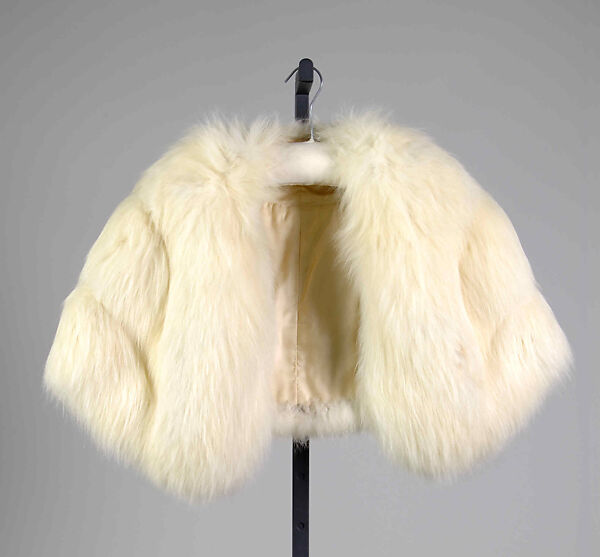 Stole, Revillon Frères (French, founded 1723), Fur, silk, French 