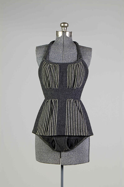 Bathing suit, Possibly Rudi Gernreich (American (born Austria), Vienna 1922–1985 Los Angeles, California), Wool, synthetic, American 