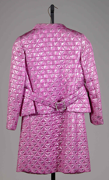 Evening suit, Oscar de la Renta (American (born Dominican Republic), Santo Domingo 1932–2014 Kent, Connecticut), Synthetic fiber, American