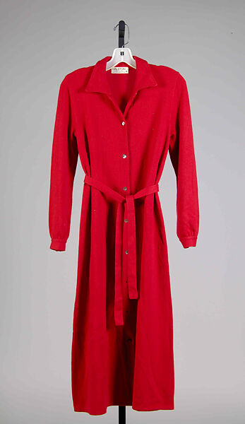 Dress, Halston (American, Des Moines, Iowa 1932–1990 San Francisco, California), Wool, American 