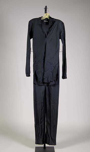 Evening pajamas, Halston (American, Des Moines, Iowa 1932–1990 San Francisco, California), Silk, American 