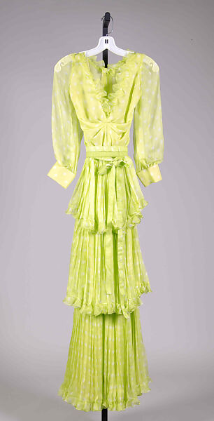 Evening dress, Valentino (Italian, born 1932), Silk , Italian 