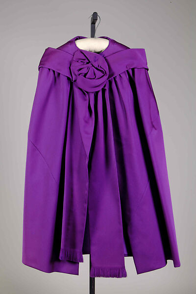 Evening cape, Marguery Bolhagen (American, Carlisle, Pennsylvania 1920–2021 Napa, California), Silk, American 