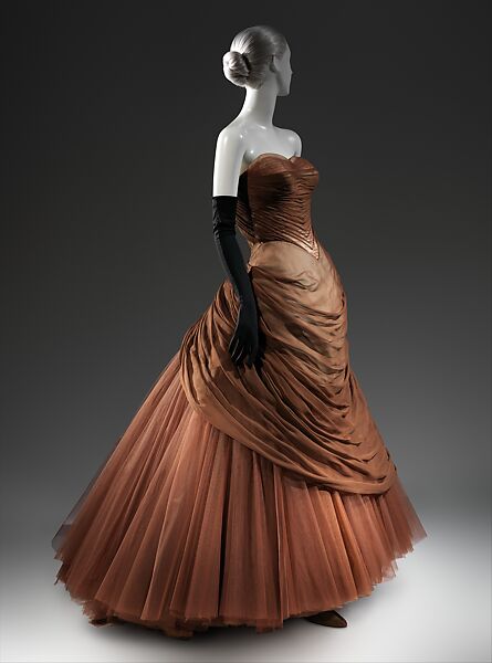 "Swan", Charles James (American, born Great Britain, 1906–1978), silk, synthetic, metal, American 