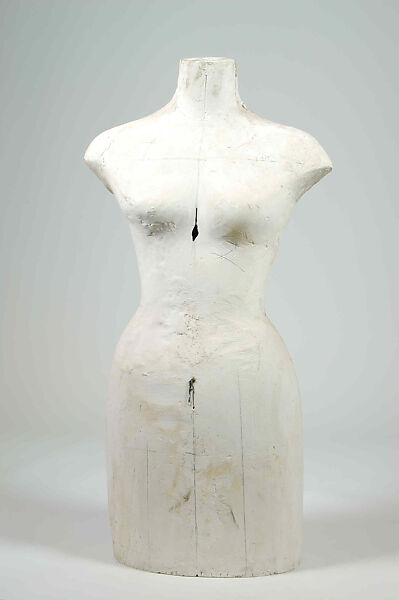Dress form, Charles James (American, born Great Britain, 1906–1978), Plaster, American 