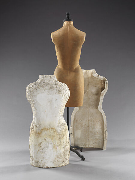 Dress form, Charles James (American, born Great Britain, 1906–1978), plaster, American