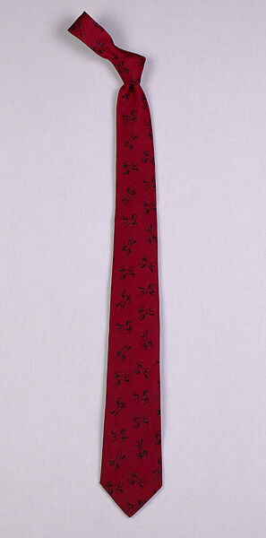 Necktie, Textile probably by James Lindsay McCreery (American, 1901–1970), Silk, American 