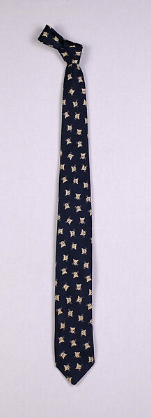 Necktie, Textile probably by James Lindsay McCreery (American, 1901–1970), Silk, American 