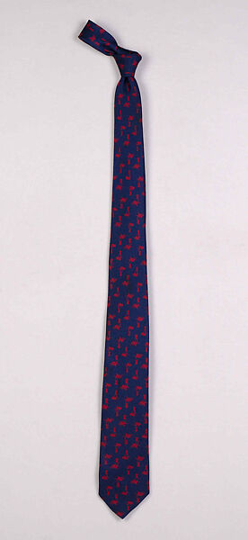 Necktie, Textile probably by James Lindsay McCreery (American, 1901–1970), Silk, American 