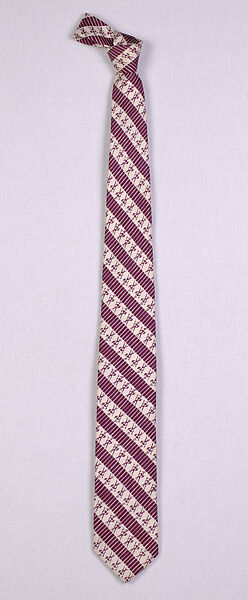 Necktie, Textile probably by James Lindsay McCreery (American, 1901–1970), Silk, American 