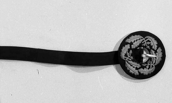 Evening belt, Leather, metallic, probably French