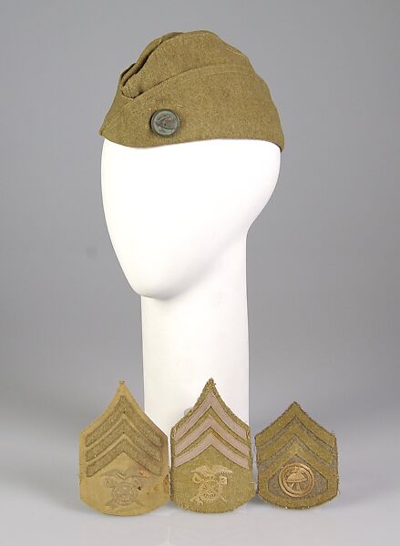 Military Ensemble, Cotton, metal, leather, wool, silk, glass, synthetic, American