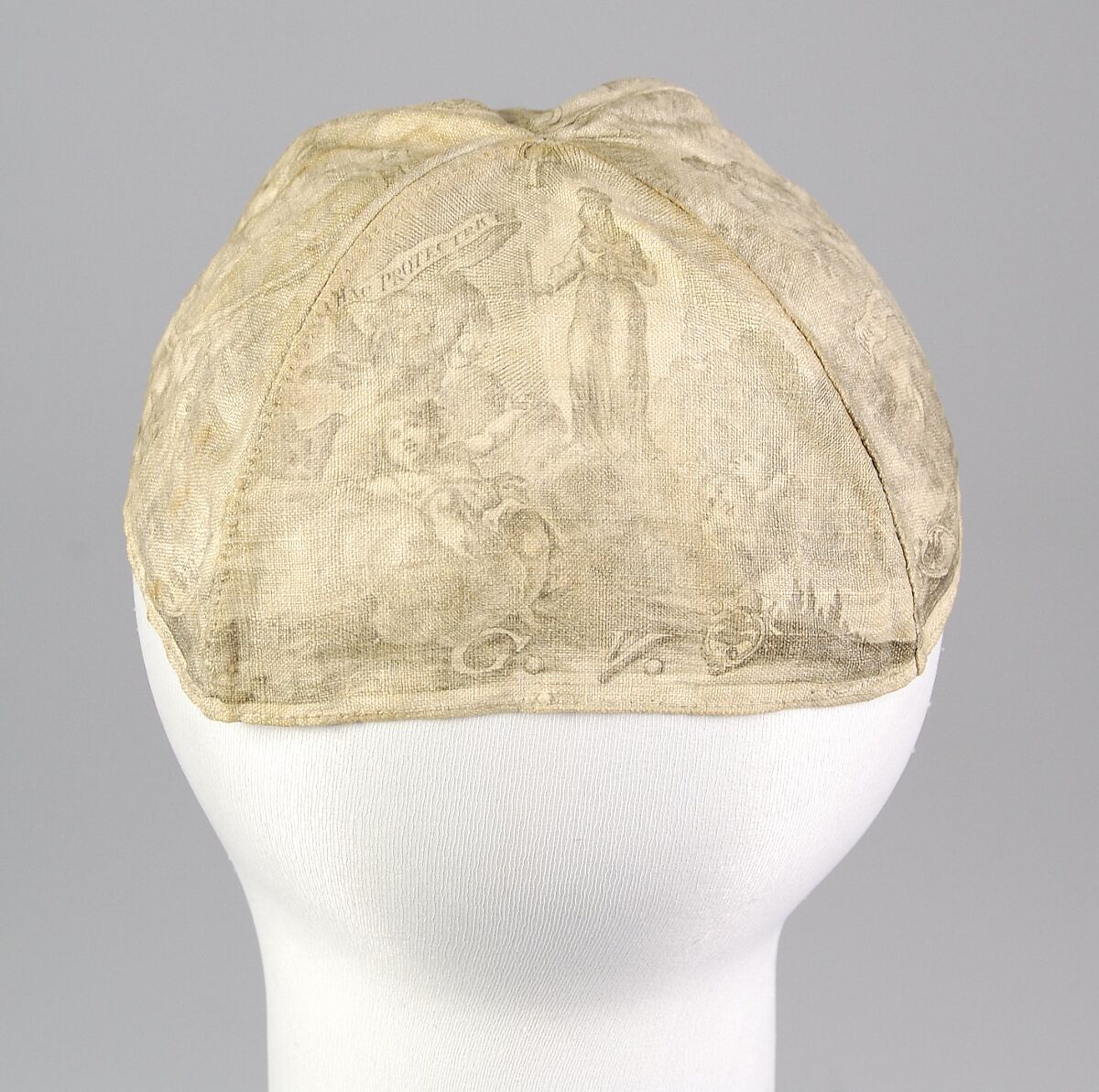 Calot, Linen, probably Italian