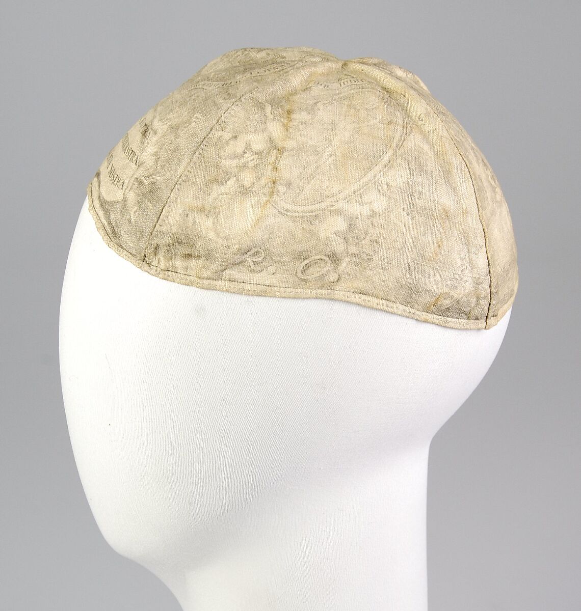 Calot, Linen, probably Italian