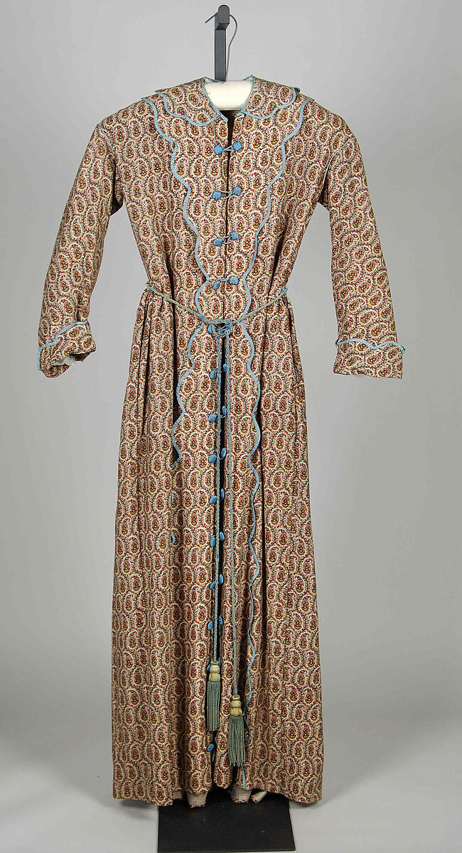 Dressing Gown, Wool, silk, American 