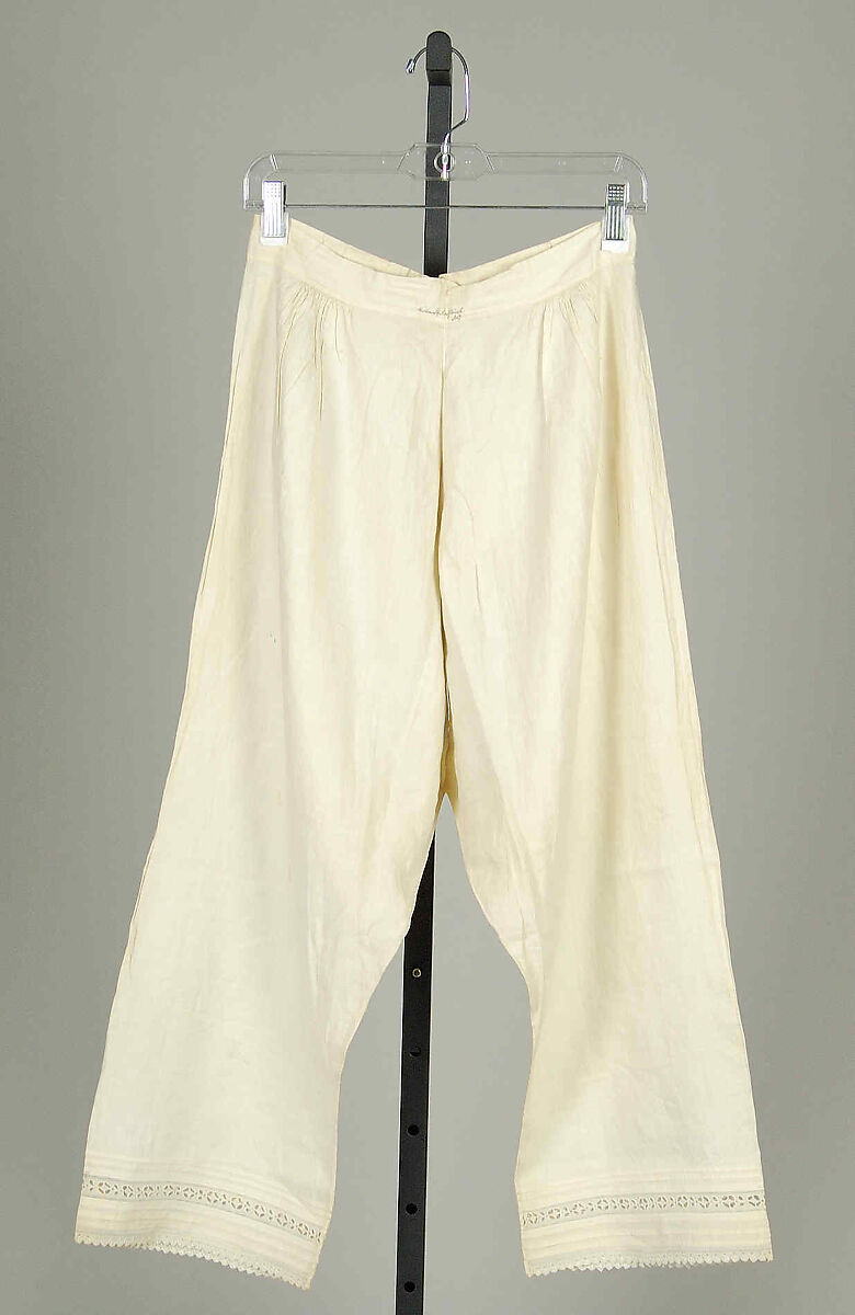 Pantalets, Linen, American 