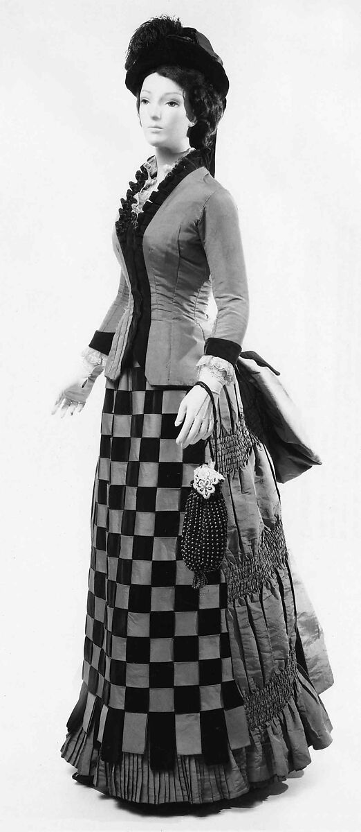 Afternoon dress, Silk, American