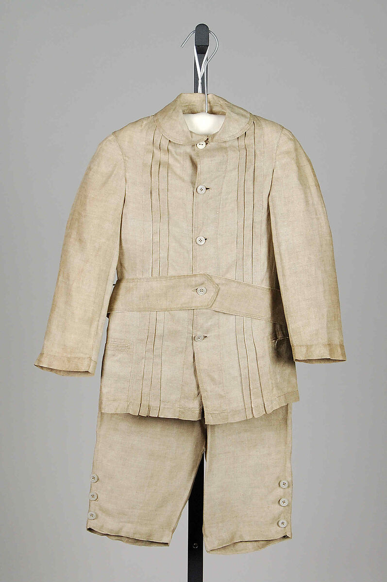 Norfolk suit, Linen, American 