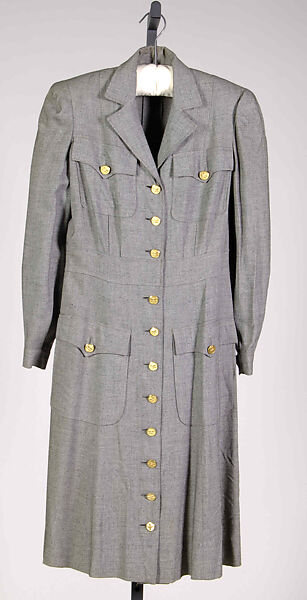 Dress, Vera Maxwell (American, 1901–1995), Wool, American 