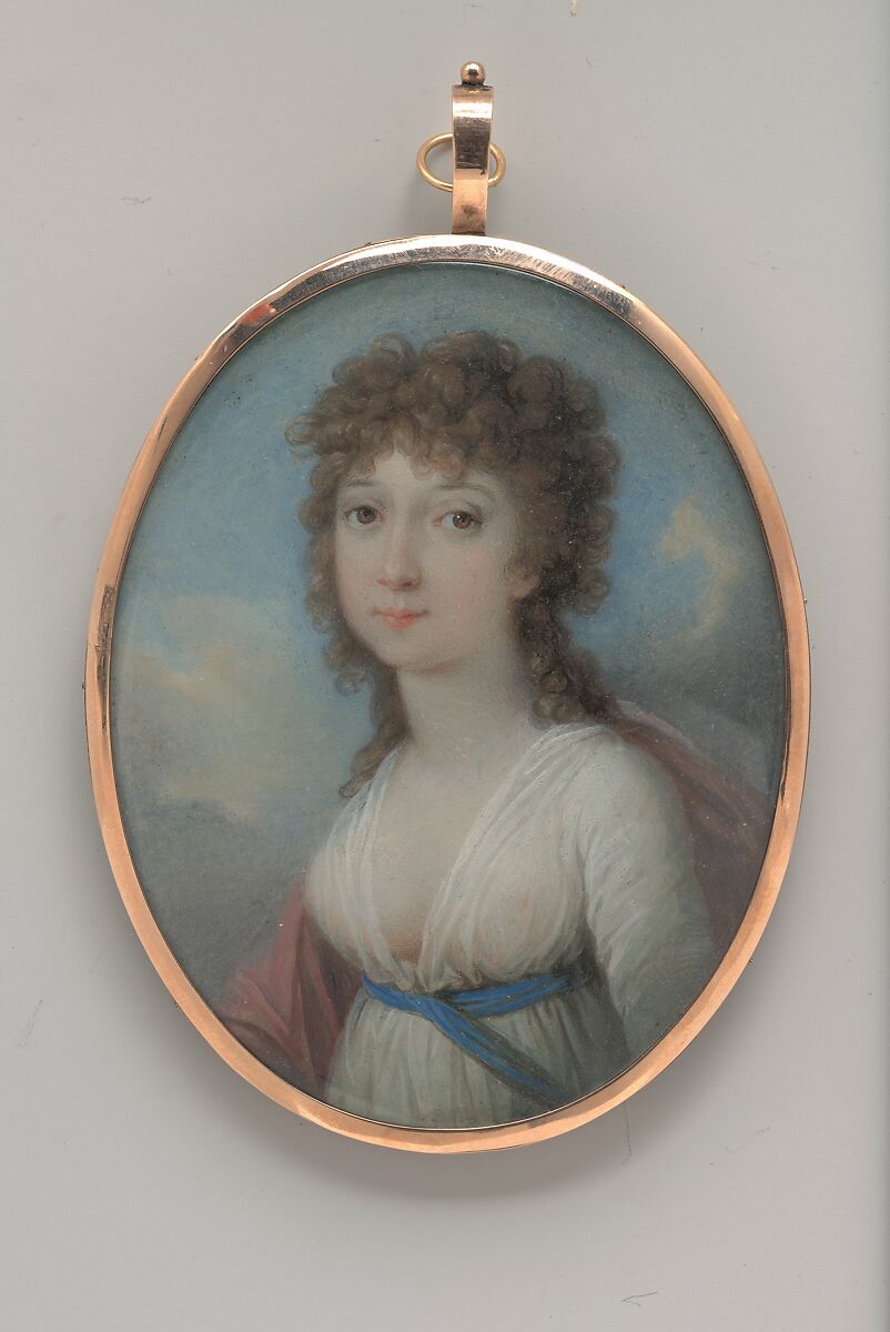 Portrait of a Lady, Adolph Ulrich Wertmuller (Stockholm 1751–1811 Naamans Creek, Delaware), Oil on tin, American 