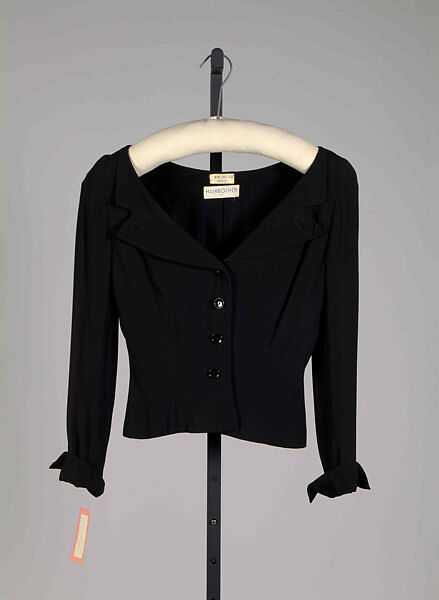 Cocktail jacket, Mainbocher (French and American, founded 1930), Silk, American 