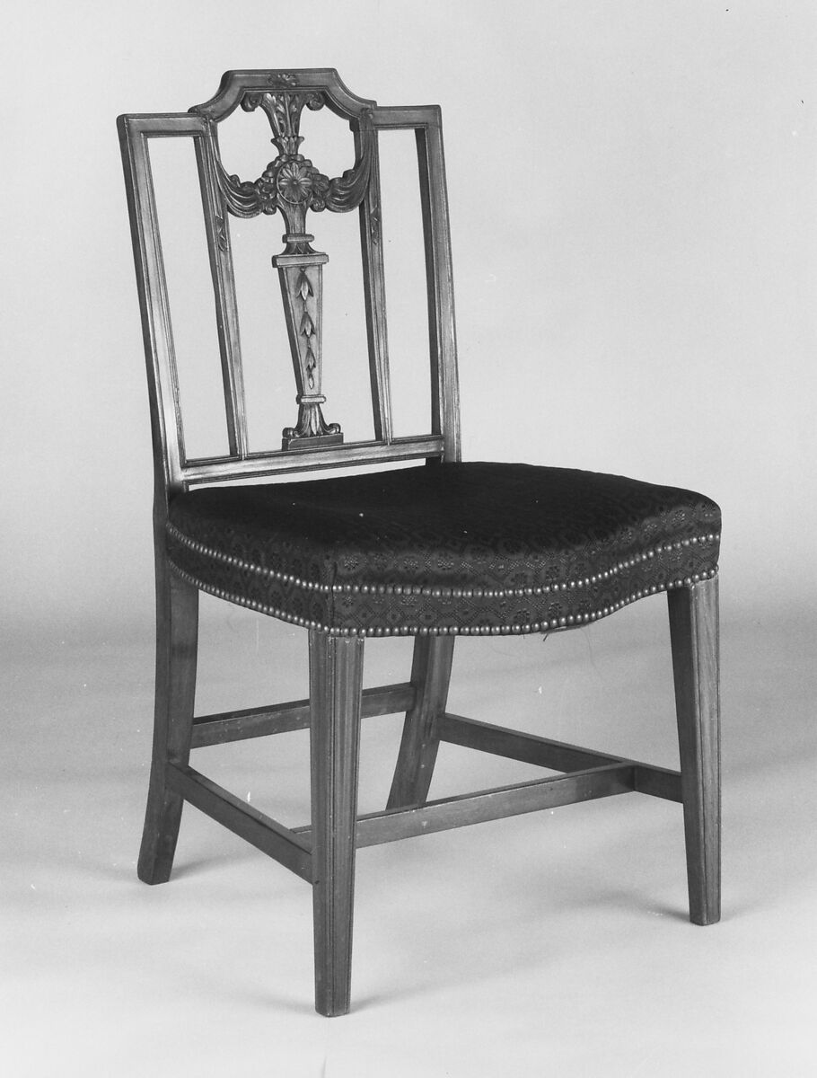 Side Chair, Possibly by Henry Ingle (American, 1763–1822), Mahogany with oak, yellow poplar, yellow pine, maple, American 