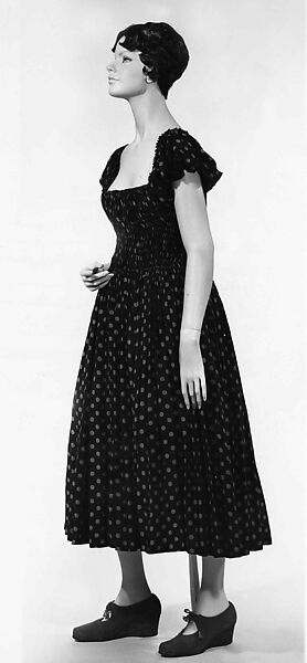 Evening dress, Claire McCardell (American, 1905–1958), Silk, cotton, American