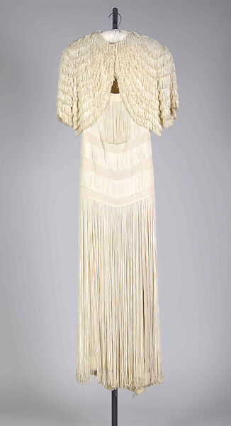 Evening dress, Madame Eta Hentz (American, born Hungary, 1895–1986), Synthetic, silk, American 