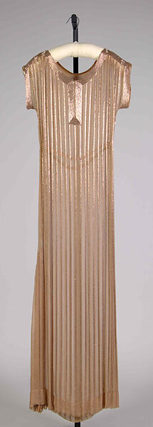 Evening dress, Madame Eta Hentz (American, born Hungary, 1895–1986), Silk, beads, American