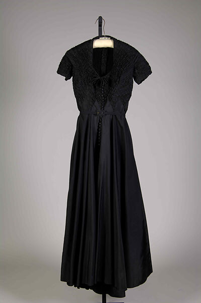 Evening dress, Jacques Griffe (French, 1917–1996), Silk, French 