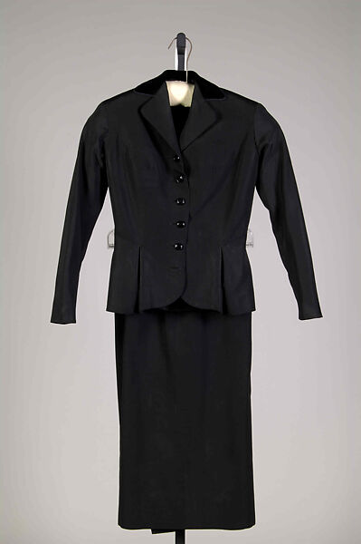 Cocktail suit, Jacques Griffe (French, 1917–1996), Silk, French 