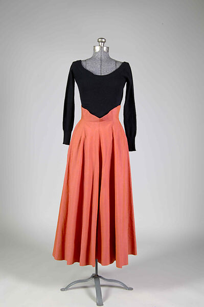 Evening skirt, Bonnie Cashin (American, Oakland, California 1908–2000 New York), Cotton, wool, leather, American 