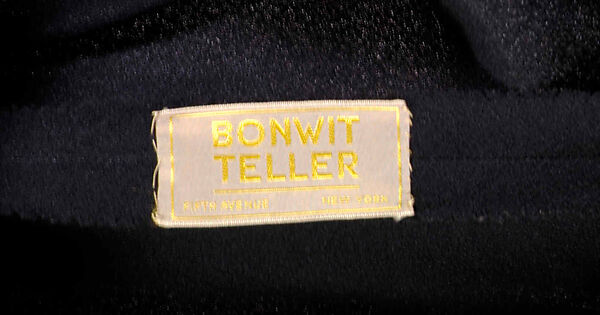 Evening dress, Bonwit Teller &amp; Co. (American, founded 1907), Synthetic (probably), American