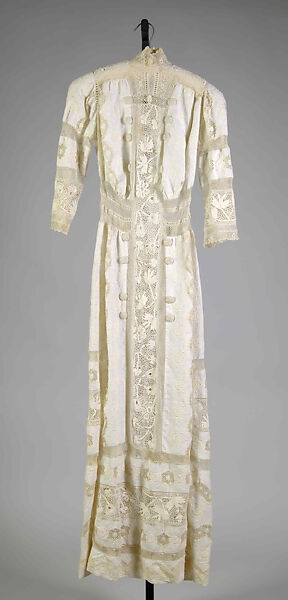 Dress, Linen, cotton, American