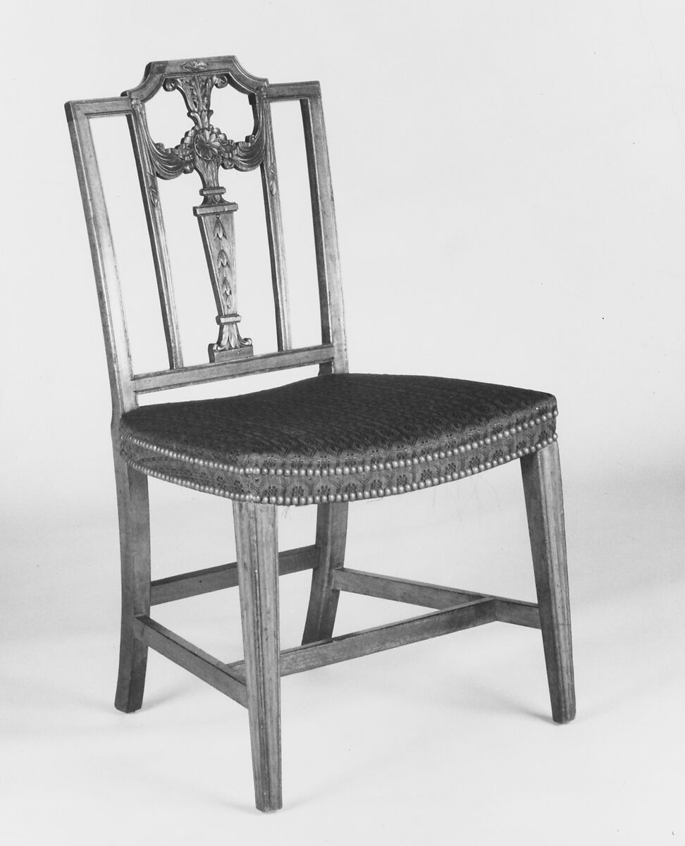 Side Chair, Possibly by Henry Ingle (American, 1763–1822), Mahogany, American 
