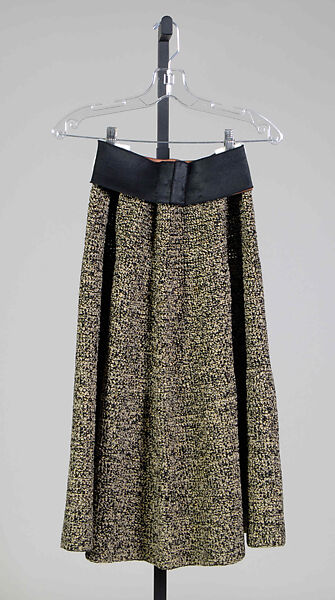 Skirt, Bonnie Cashin (American, Oakland, California 1908–2000 New York), Wool, metallic, American 