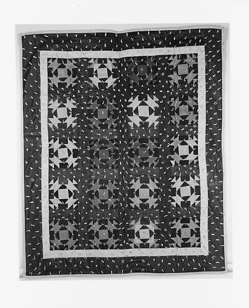Quilt, Broken Dishes pattern, Cotton, American