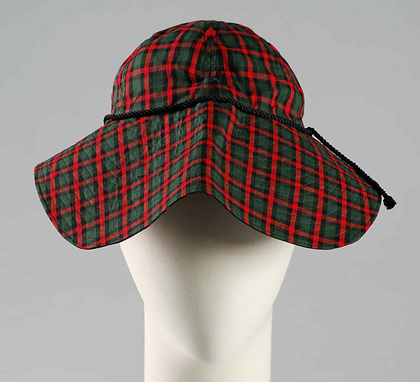 Hat, Attributed to Bonnie Cashin (American, Oakland, California 1908–2000 New York), Cotton, silk, American 