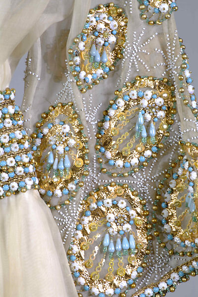 Cocktail dress, Possibly Yves Saint Laurent (French, founded 1961), Silk, beads, French