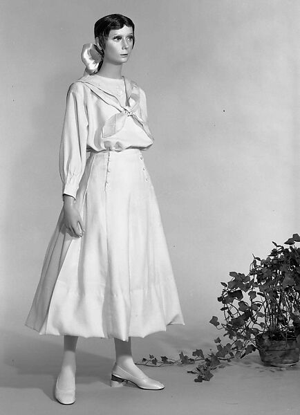 Sailor suit, Wool, silk, metallic, American
