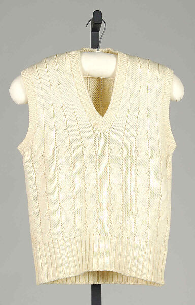 Sweater vest, Jaeger (British, founded 1884), Wool, British 