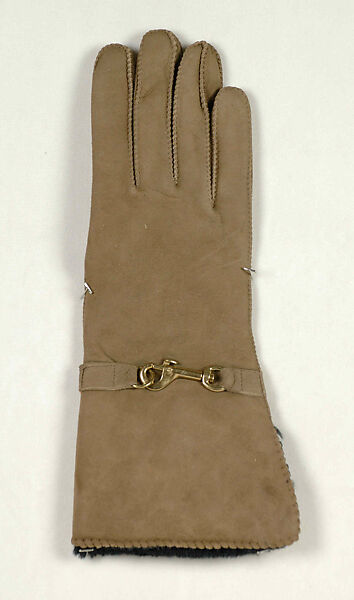 Gloves, Bonnie Cashin (American, Oakland, California 1908–2000 New York), Leather, synthetic, metal, American 