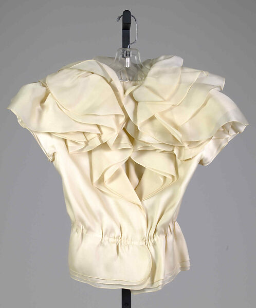 Evening blouse, Attributed to Halston (American, Des Moines, Iowa 1932–1990 San Francisco, California), Silk, American 