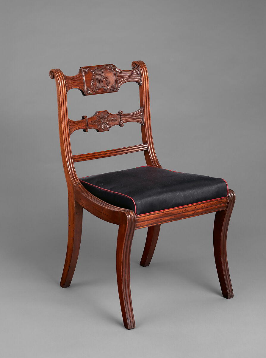 Side Chair, Mahogany, maple, tulip poplar, American