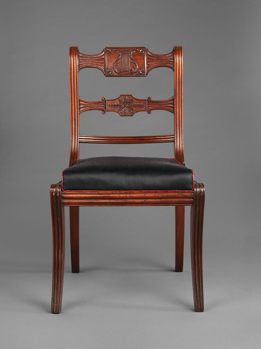 Side Chair, Mahogany, maple, tulip poplar, American