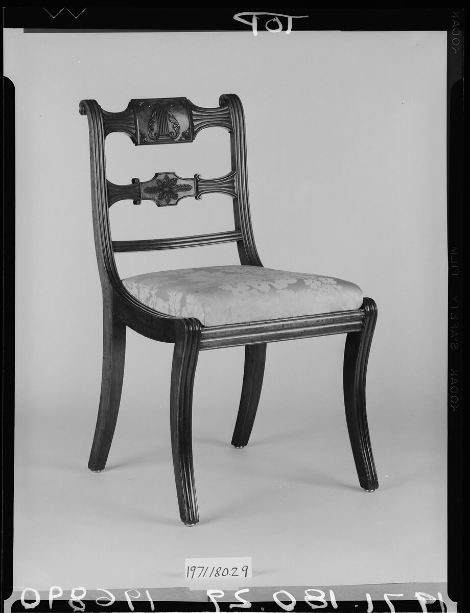 Side Chair, Mahogany, maple, tulip poplar, American