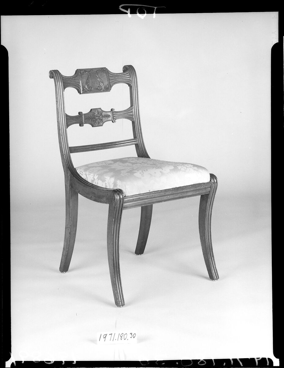 Side Chair, Mahogany, maple, tulip poplar, American 