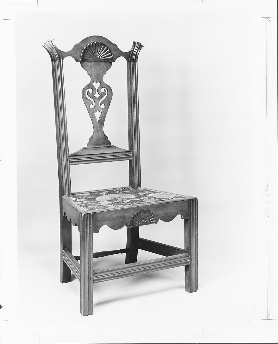 Side Chair, Attributed to Samuel Dunlap (active ca. 1789–1815), Cherry, American