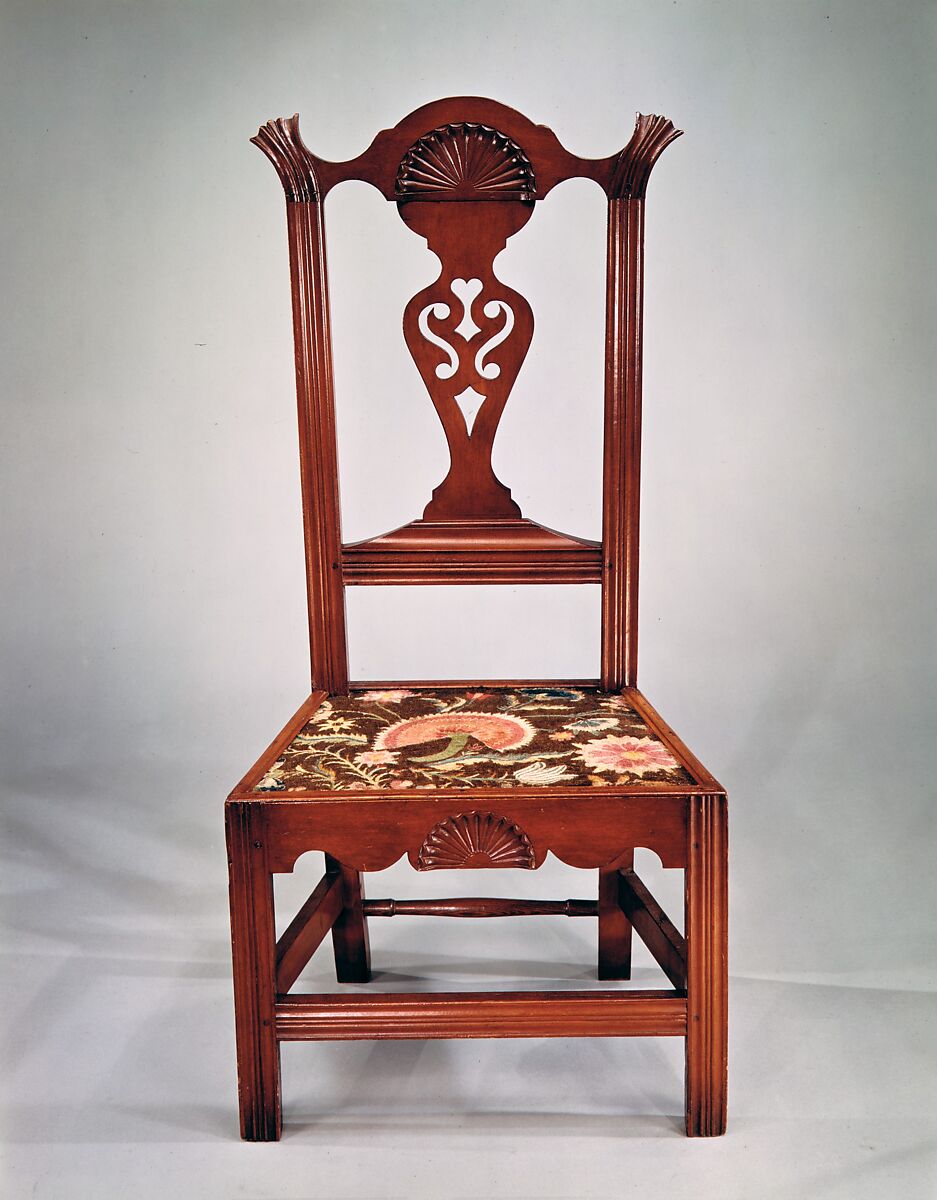 Side Chair, Attributed to Samuel Dunlap (active ca. 1789–1815), Cherry, American 