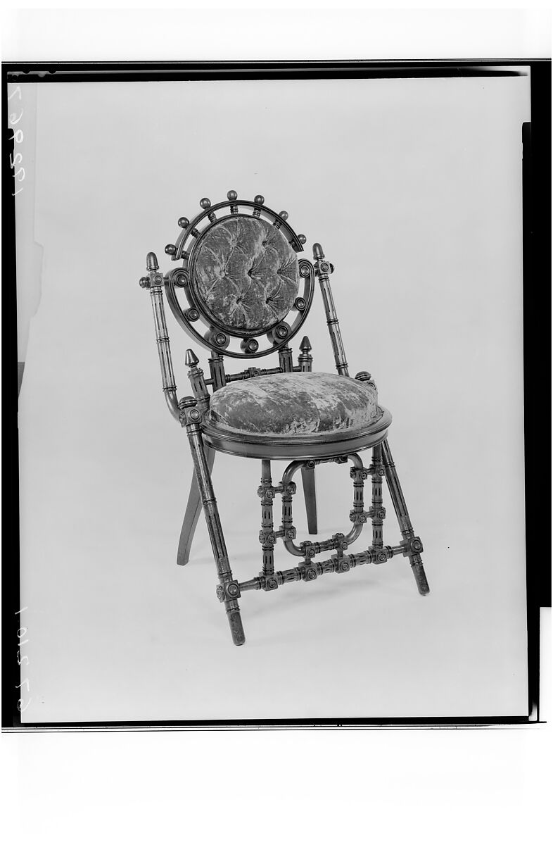 Side Chair, George Jakob Hunzinger (1835–1898), Walnut, American